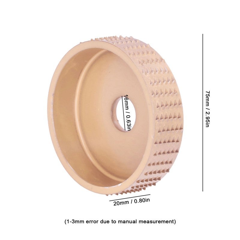 Wood Carving Disc: Tungsten Steel Material, Durable With Excellent Heat Dissipation, Easy Installation With Backlash Prevention - Sharp Incisive Teeth, Angle Grinder Wheel for Woodworking, Root Carvin - Image 3