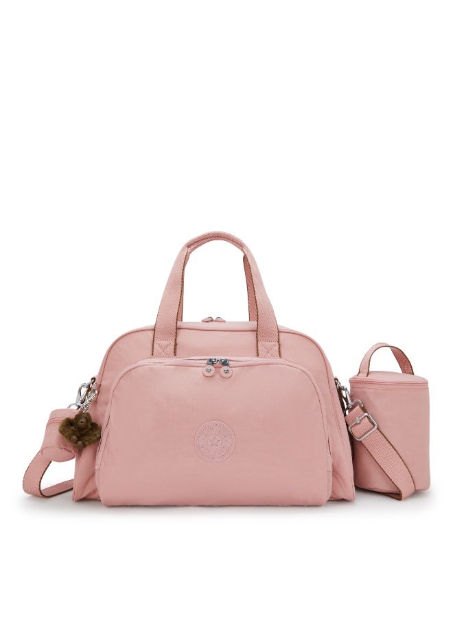 kipling Camama Baby Handbag with Changing Mat for Women Large Memory Pink - Image 1
