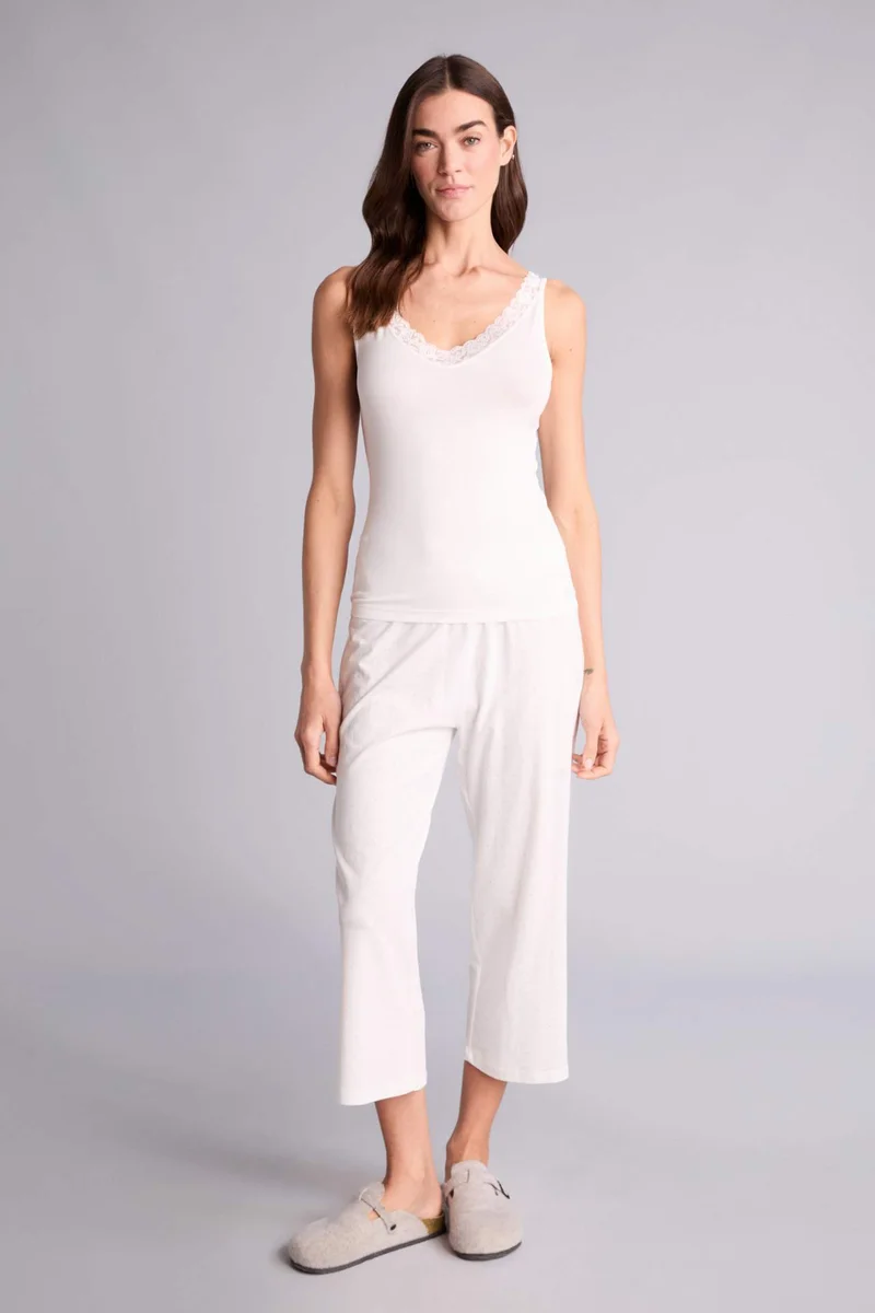 ديفاكتو Lace Detail Tank Top