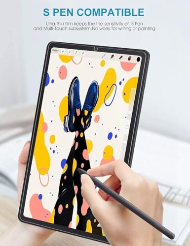SPARIN 2 Pack Screen Protector for Galaxy Tab A8 10.5 inch 2022(SM-X200/X205/X207), Tempered Glass HD Clear Film for Samsung A8 Tablet, Anti Scratch S Pen Compatible and Case Friendly - Image 5