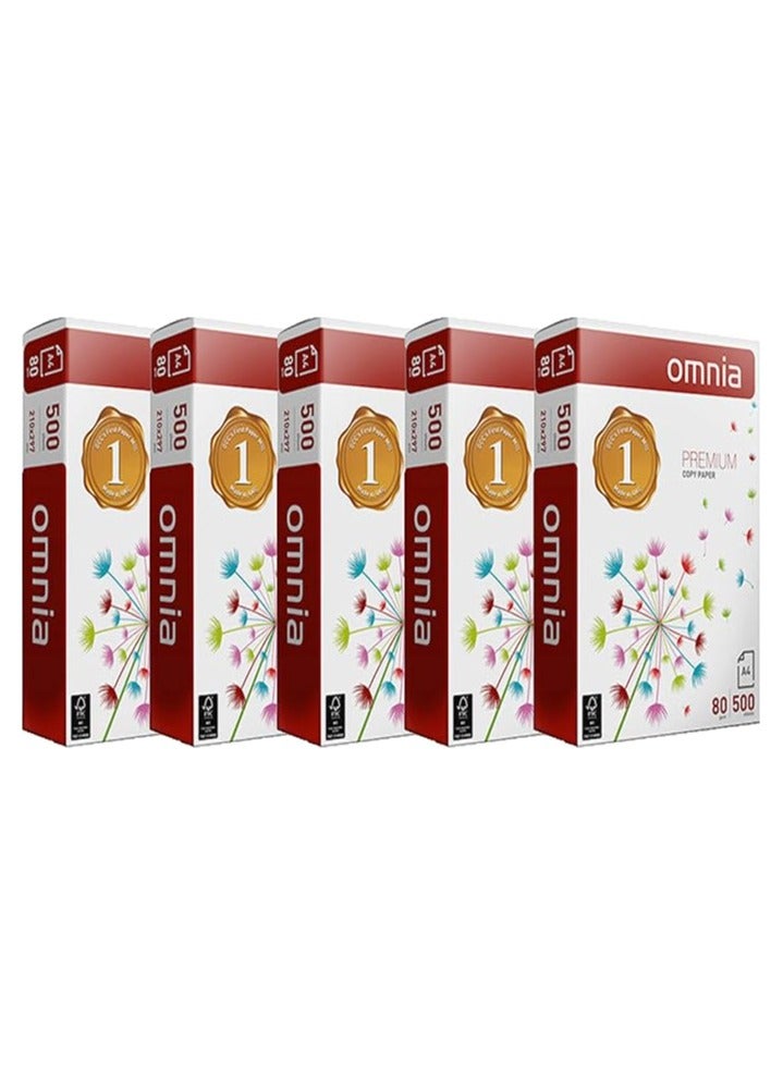 OMNIA Omnia Copy Paper A4 - 80g 5 packet  - Image 2