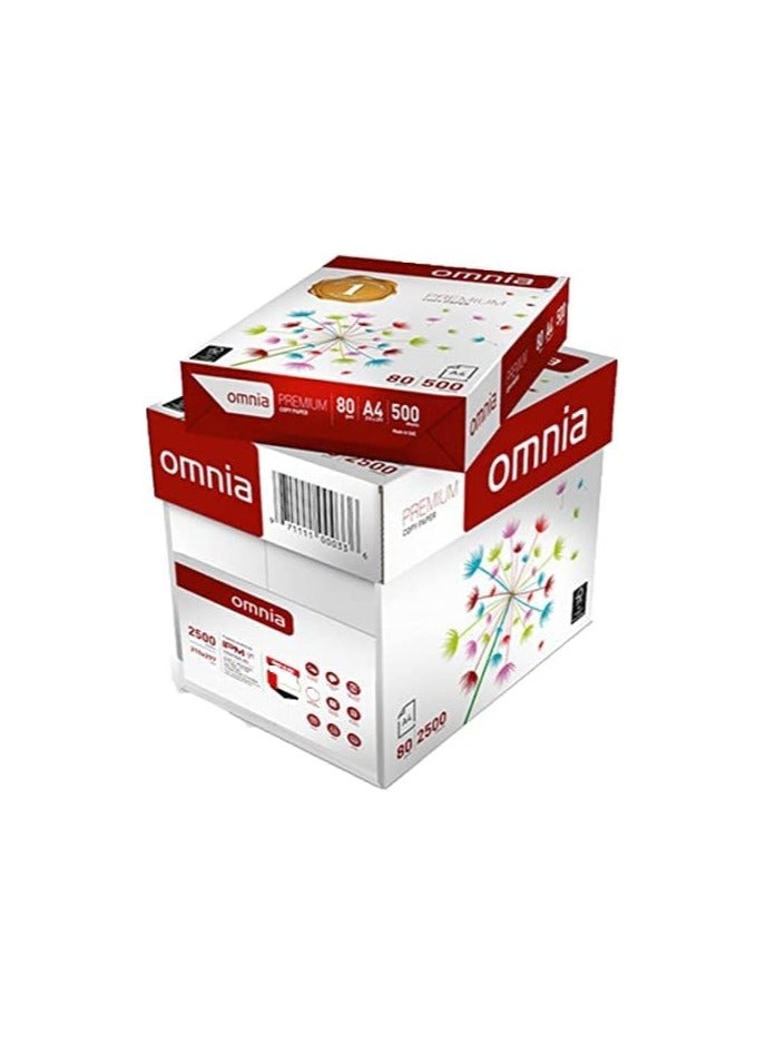 OMNIA Omnia Copy Paper A4 - 80g 5 packet  - Image 1