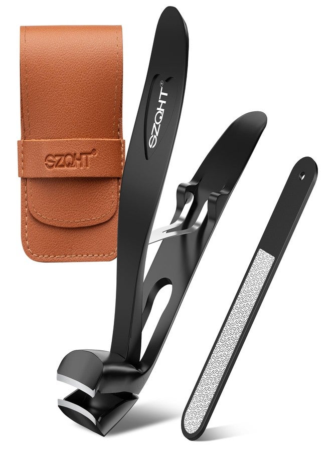 SZQHT Experience Nail Perfection: Premium Stainless Steel Nail Clippers Toenail Clipper with Ergonomic Design, Built-in Storage, and Heartfelt Gift Appeal - Image 1