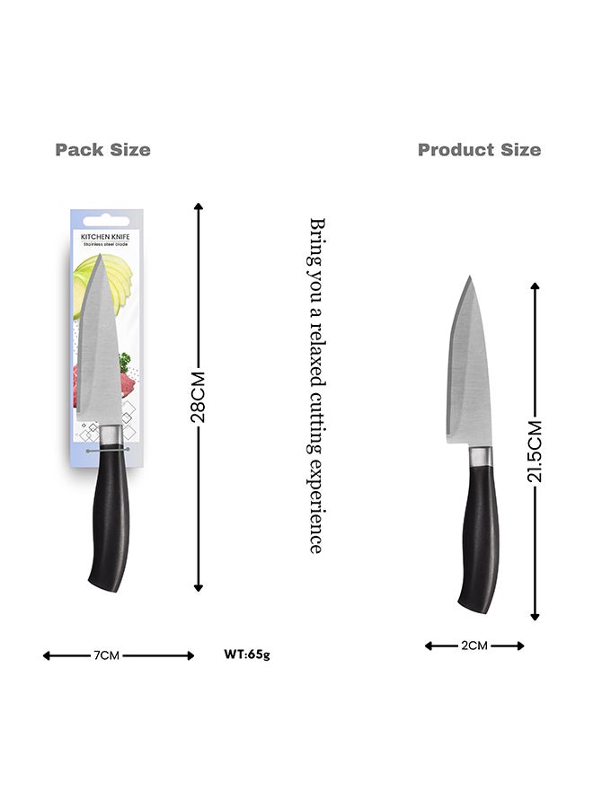 Feelings Stainless Steel Knife with Black Handle 10cm RC-KQ0797  - Image 2