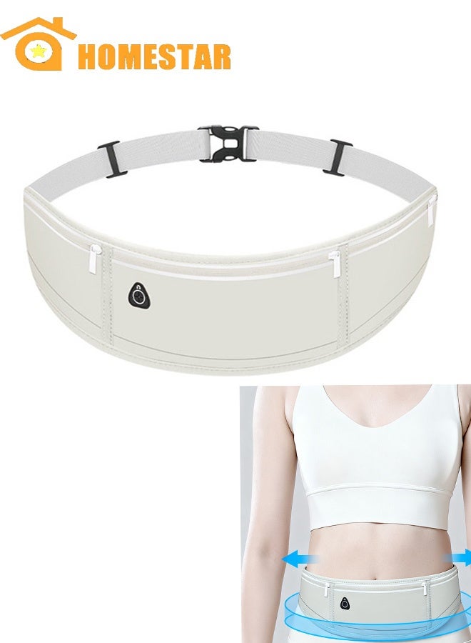 HOMESTAR Ultra Thin Running Belt For Women And Men, Jogging Training Runner's Small Bag Equipment Accessories, Running Jogging Bicycle Waist Bag, Grey - Image 1