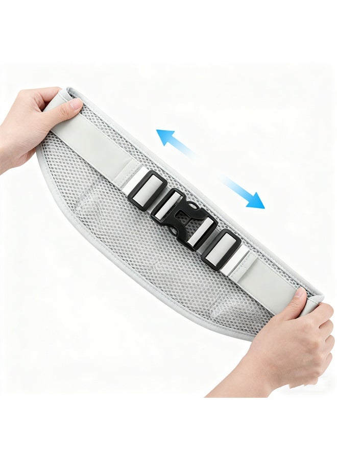 HOMESTAR Ultra Thin Running Belt For Women And Men, Jogging Training Runner's Small Bag Equipment Accessories, Running Jogging Bicycle Waist Bag, Grey - Image 3