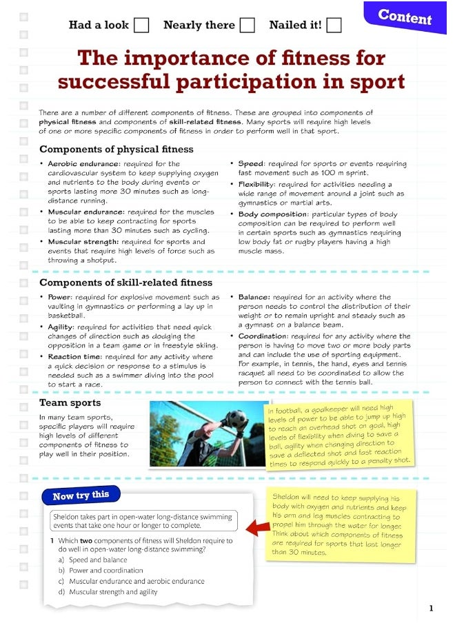 Pearson REVISE BTEC Tech Award Sport 2022 Revision Guide inc online edition - 2023 and 2024 exams and assessments  - Image 4
