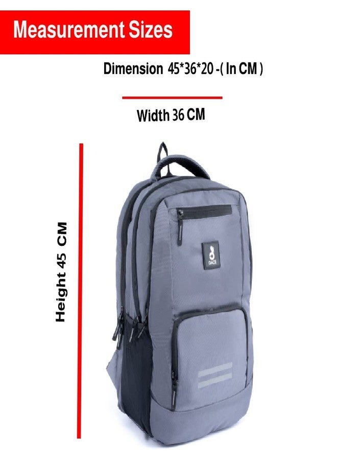 Dace Grey Transit Casual Waterproof Laptop Backpack/Office Bag/School Bag/College Bag/Business Bag/Unisex Travel Backpack - Image 4