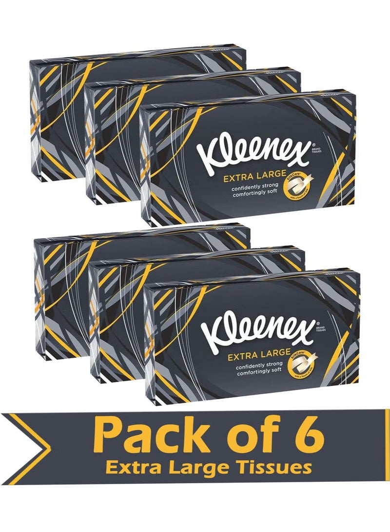 كلينيكس مناديل وجه كبيرة جدا ذات طبقتين XL قوية وناعمة - Image 1