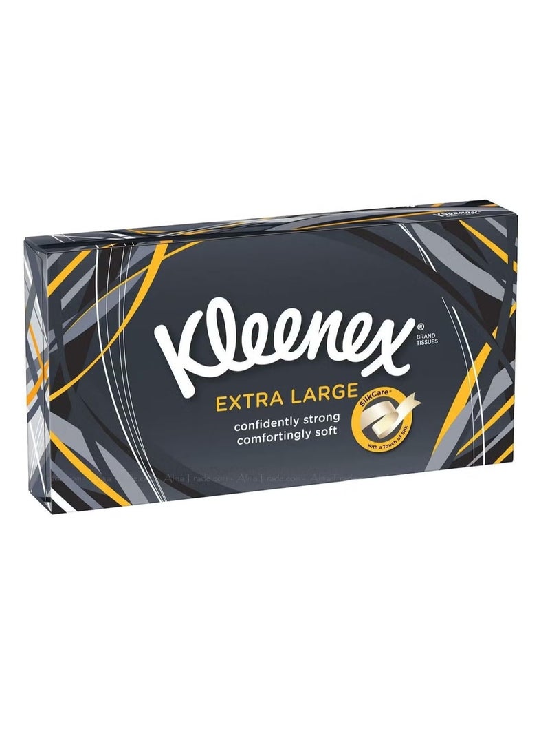 كلينيكس مناديل وجه كبيرة جدا ذات طبقتين XL قوية وناعمة - Image 2