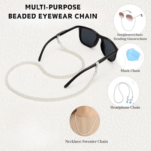 Flavizo Pearl Spectacles Chain for Women, Stylish Spectacle Holder Strap, Elegant Specs Chain for Daily Office Travel Use - Image 5
