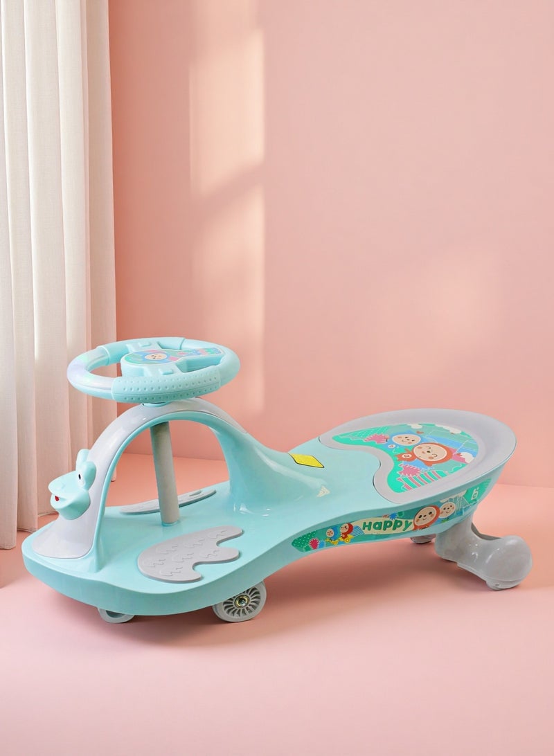 EASY FUTURE Twister Magic Ride-On Kids Car, Kids Swing Car Ride on Swing Cars for Kids, Wiggle Car Ride-On Toy, Toddler Ride-on Toy with Music for Boys & Girls - Image 1