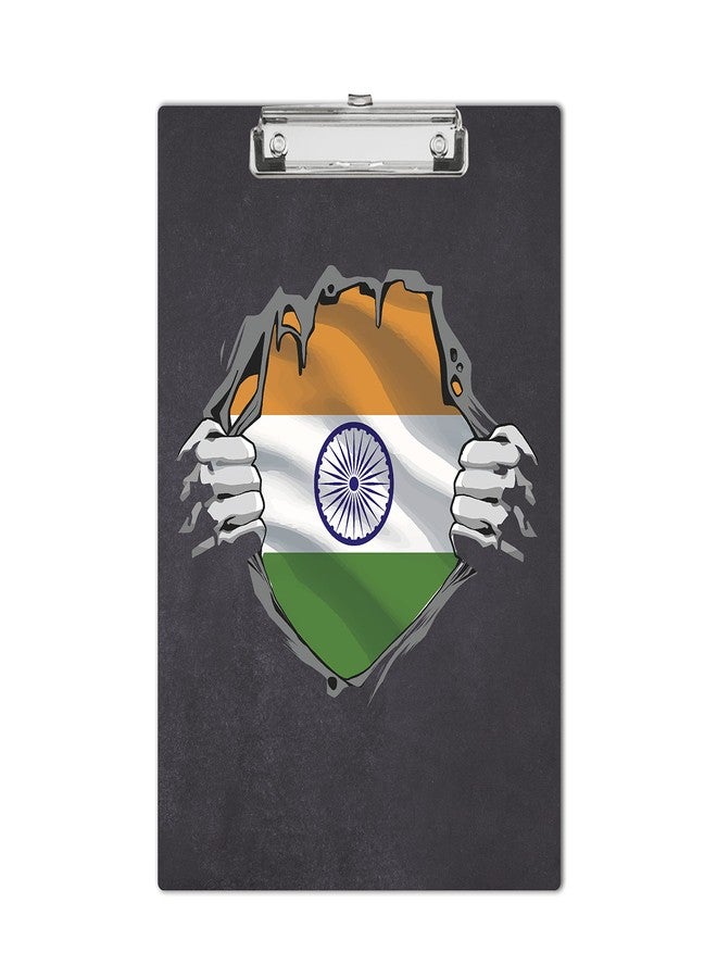 Vprint Quality Wooden Clipboard Writing Pad | Exam Board for Kids Students | Wood Exam Pad | Examination Writing Pad | Clip Board for Girls| Clip Board for Boys (India is Inside Me) - Image 1
