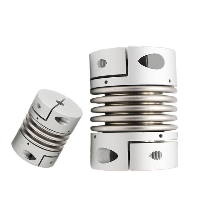 8mm Aluminum Alloy Bellows Coupling High Torque Stainless Steel Elastic Encoder Motor Shaft Coupling With Keyway - Image 2