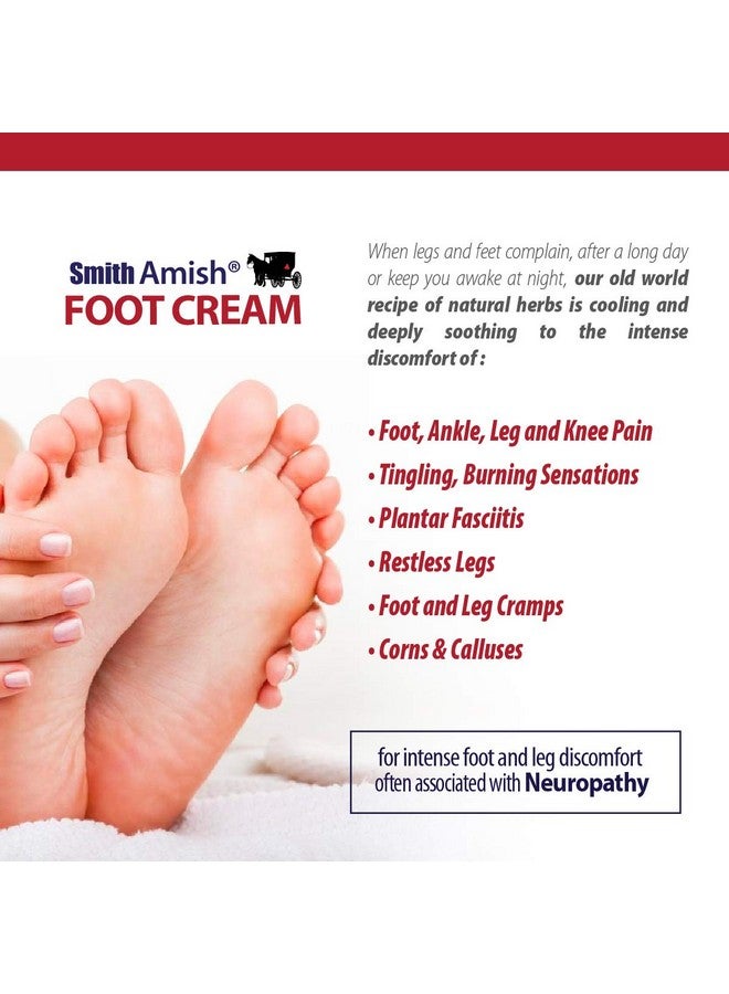 Smith Amish Foot Cream Deep Soothing And Calming To Foot And Legs. 4.5 Oz - Image 3