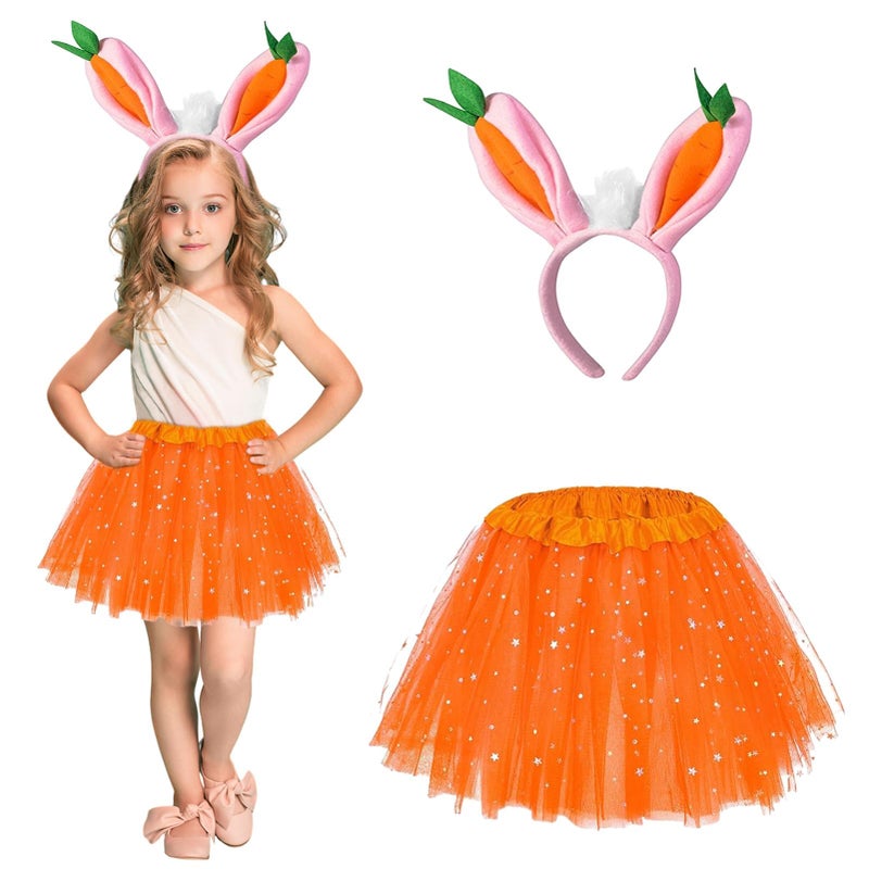 Luckam Easter Bunny Costume for Girls, Rabbit Ears, Children's Cosplay Accessory - Image 1