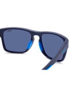 Polaroid Men's Polarized Rectangular Shape  Sunglasses PLD 7052/S BLUE 45 - Lens Size: 45.1 Mm - Mtt Blue M  - Image 5
