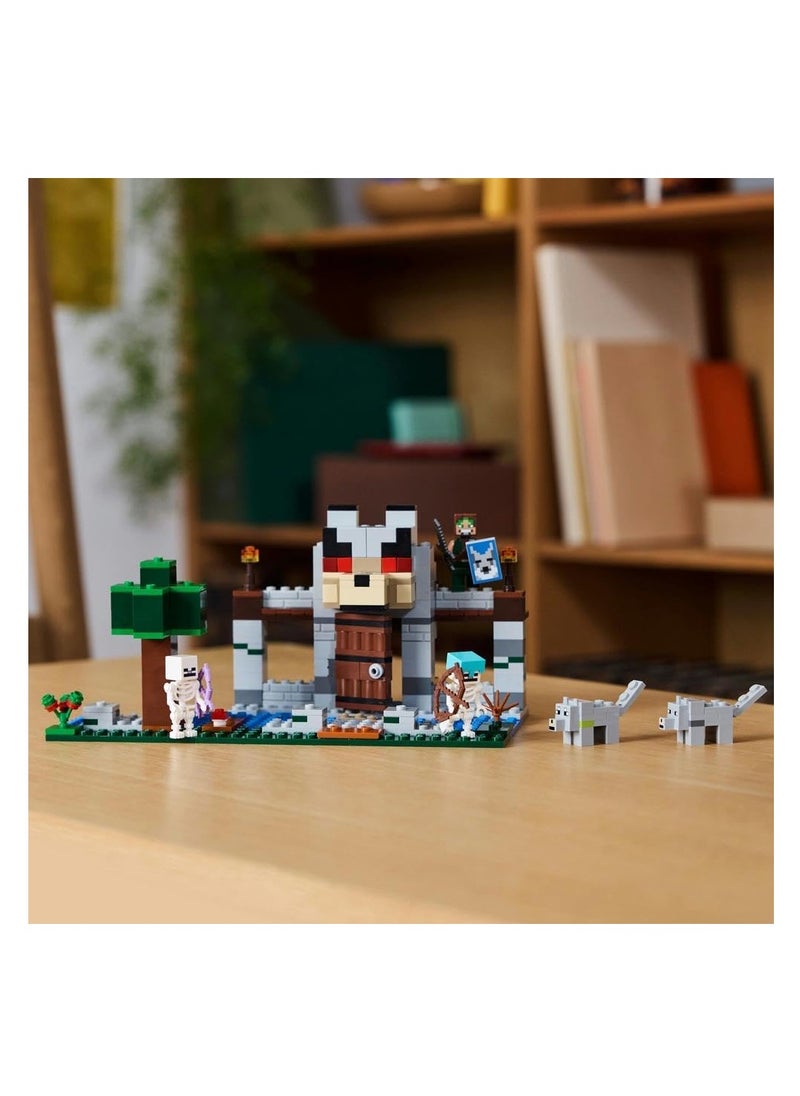 LEGO - LEGO Minecraft The Wolf Stronghold Fortress Building Toy Set 21261 - Image 1