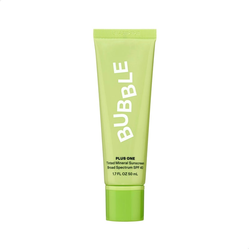 Bubble Daily Mineral Sunscreen Broad Spectrum SPF 40 - Tinted Sunscreen for Face with Zinc Oxide & Omega 3 Fatty Acids - Hydrating & Blurring Formula Suitable for All Skin Types (50ml) - Image 1