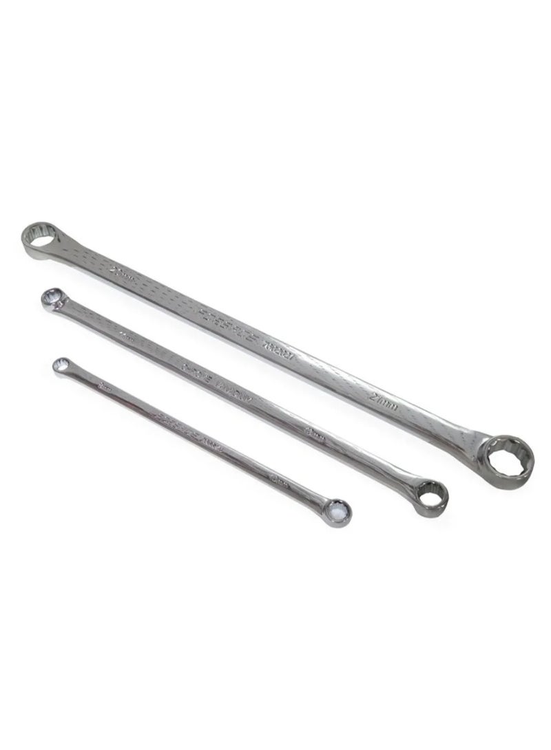 Extra-long offset ring wrench 19x21mm