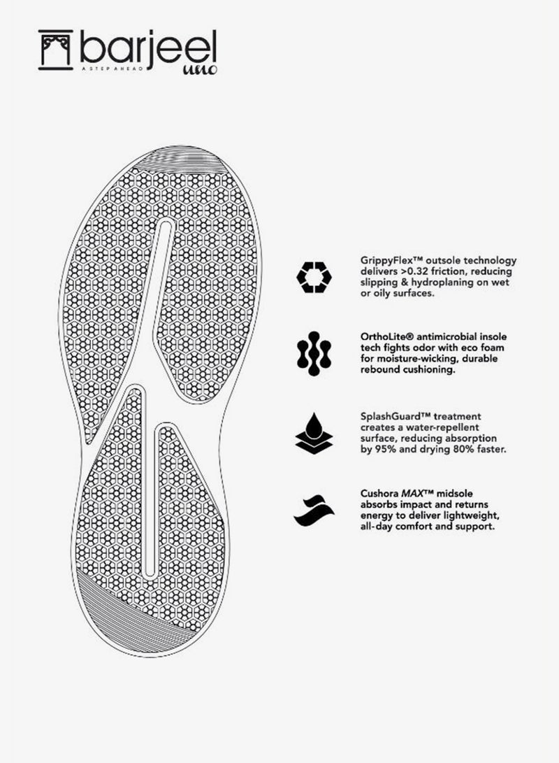 بارجيل أونو حذاء رجالي كاجوال سهل الارتداء بارجيل أونو أبيض - Image 4