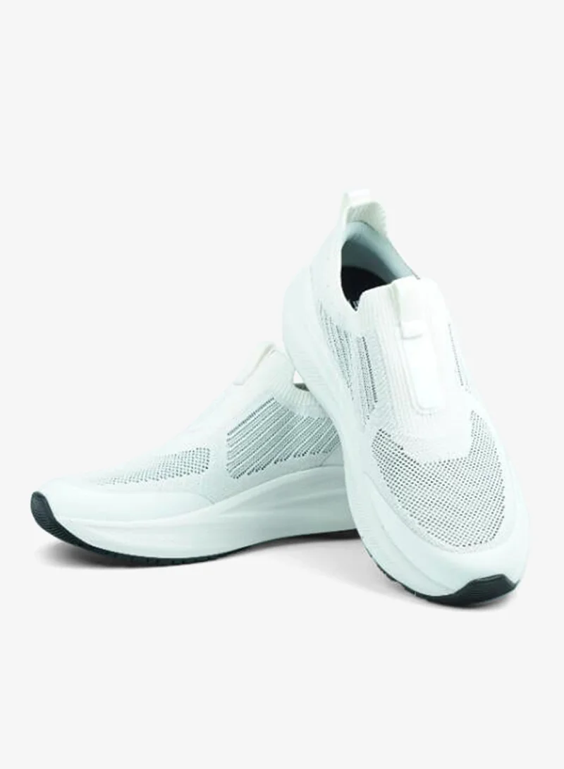008-3756 Barjeel Uno Mens Casual Slip in Shoes 689-004 White