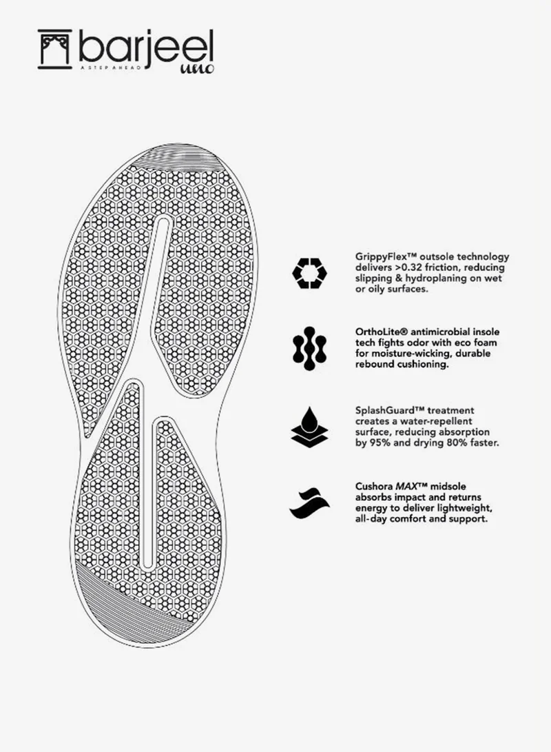 Barjeel Uno White 008-3756 Barjeel Uno Mens Casual Slip in Shoes 689-004 White for Men | Best Price UAE