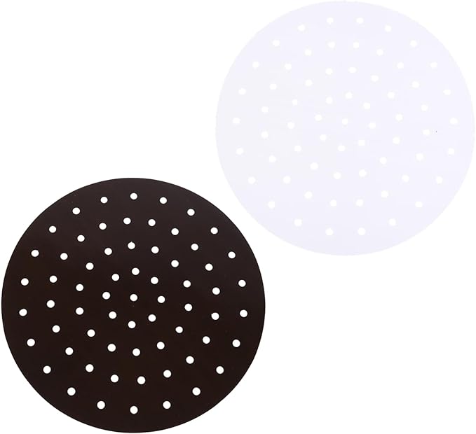Reusable Perforated Silicone Baking Mats Steamer Liners For Air Fryer Food Safe Pads - Image 1