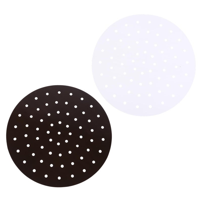 Reusable Perforated Silicone Baking Mats Steamer Liners For Air Fryer Food Safe Pads - Image 2