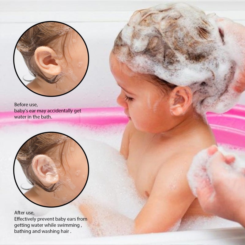 EELHOE 30PCS Baby Waterproof Ear Patches Baby Shower Disposable Ear Protections Cover for Swimming Water Sports - Image 4