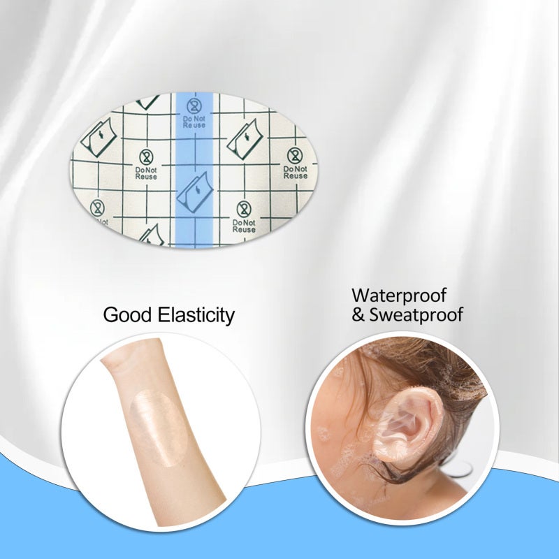 EELHOE 30PCS Baby Waterproof Ear Patches Baby Shower Disposable Ear Protections Cover for Swimming Water Sports - Image 3