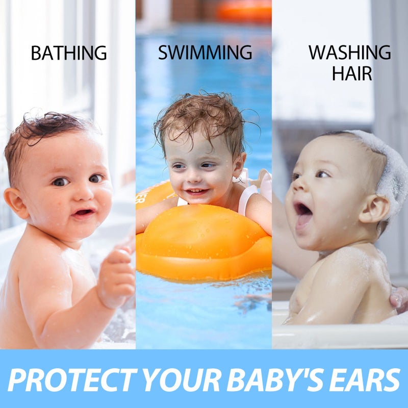 EELHOE 30PCS Baby Waterproof Ear Patches Baby Shower Disposable Ear Protections Cover for Swimming Water Sports - Image 2