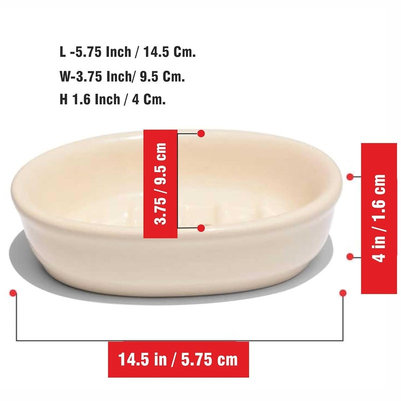 BRANCO مجموعة حوامل صابون بلاستيكية برانكو URO، حامل صابون للحمام، مجموعة علبة صابون، عبوة من 2 - Image 3