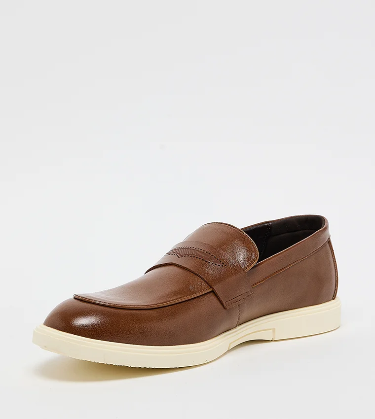 ستيف مادن Steve Madden Mmillo Men's Cognac Loafers