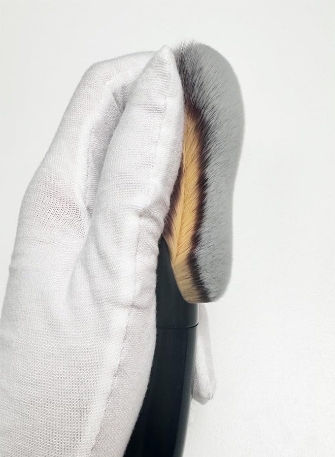 Coshine STAND-UP Flawless Foundation Kabuki Brush, COSHINE High Density Face Body Kabuki Makeup Brush for Liquid Foundation Powder Cream Contour and Self Tanner (black) - Image 4