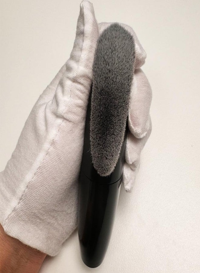 Coshine STAND-UP Flawless Foundation Kabuki Brush, COSHINE High Density Face Body Kabuki Makeup Brush for Liquid Foundation Powder Cream Contour and Self Tanner (black) - Image 3