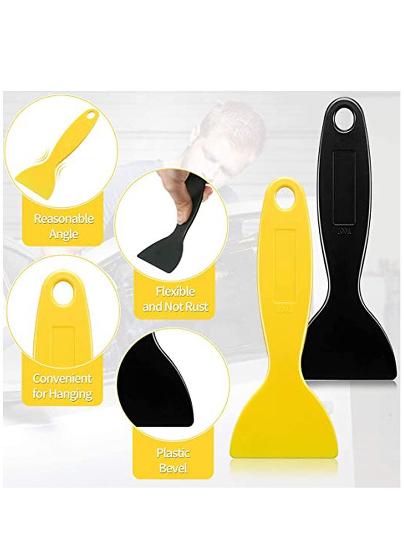 KASTWAVE Plastic Putty Knife Spatula, Resin Removal Vinyl Film Wrap Cleaner Scraper Air Bubble Remover Sticker Installation Tool, Reusable  - Image 2