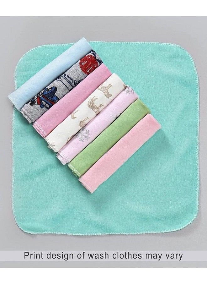 DOMENICO Cotton Baby Napkin Washcloths For New Bornwashable Napkin Hankies Soft Face Towelswashcloth For Baby Newborn Babies Extra Soft & Absorbent Hankies For Baby Sensitive  - Image 5