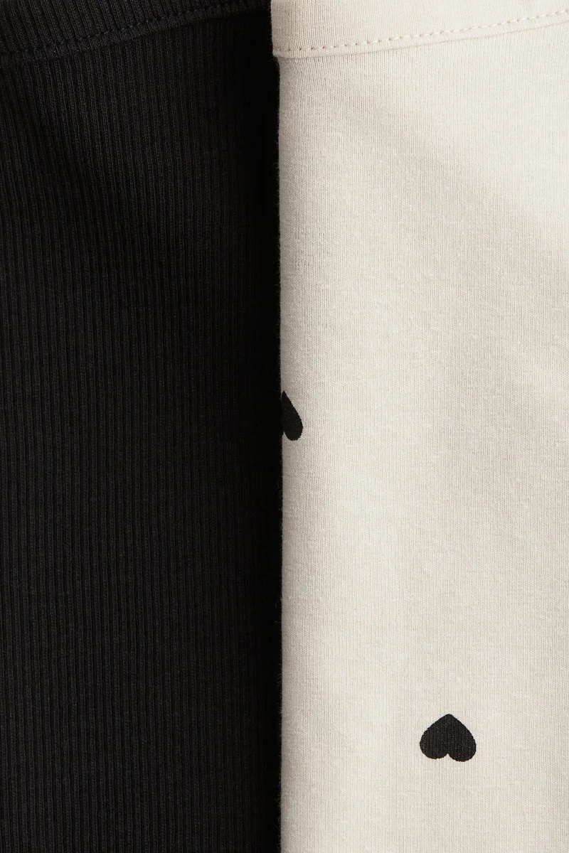 اتش اند ام بلوزة بحمالات كتف من القطن - عبوة من قطعتين