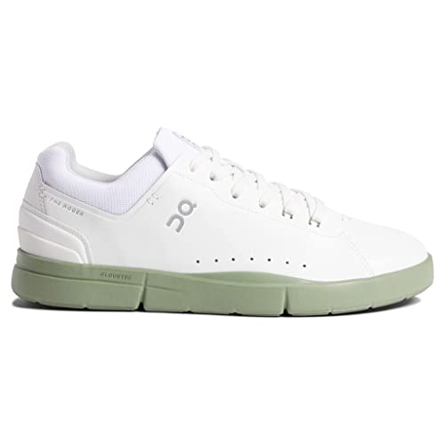 ON Mens The Roger Advantage Textile Synthetic White Reseda Trainers 8.5 US - Image 1