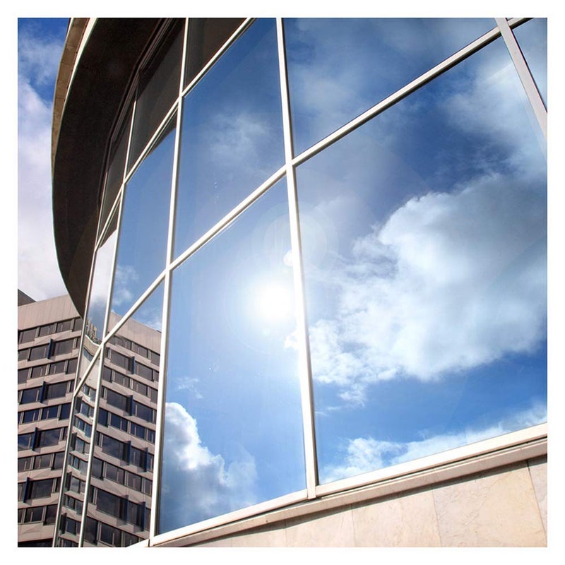 BDF BDF EXS15 Exterior Window Film Daytime Privacy and Sun Control Silver 15 Dark  48in X 50ft 