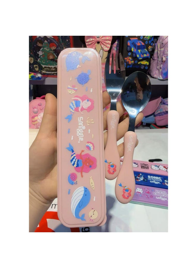 Australian Smiggle Knife And Fork Set Kidsren's Tableware Storage Box Fork Spoon Gift Box Lunch Fork And Spoon Set Box
