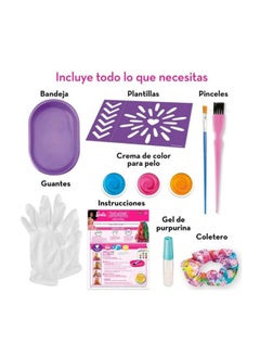 Barbie Color Burst Tie-Dye Hair Designer Set  - Image 3