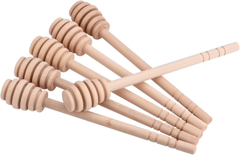 50Pcs Wooden Honey Dipper Sticks, Natural FoodGrade Wood, Deep Grooves for Easy Drizzling, Perfect for Honey and Syrup Use (Take Honey King Slotting 16CM) - Image 5