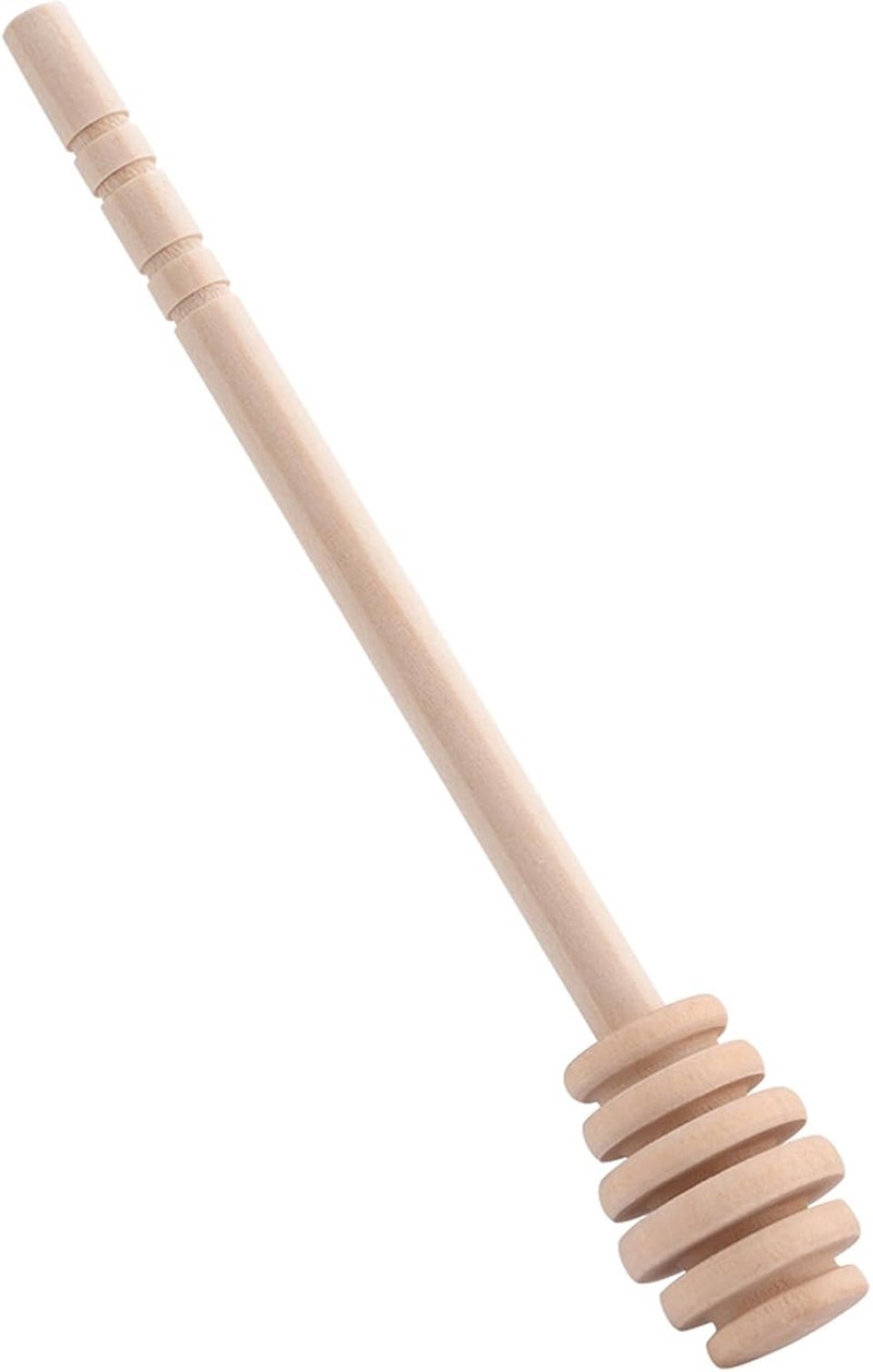 50Pcs Wooden Honey Dipper Sticks, Natural FoodGrade Wood, Deep Grooves for Easy Drizzling, Perfect for Honey and Syrup Use (Take Honey King Slotting 16CM) - Image 3