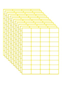 1200PCS Matte White Labels Stickers Small Sticky Labels Name, Small Sticky Labels Name Labels for File Folders, Envelopes,30 Sheet (38x19mm)