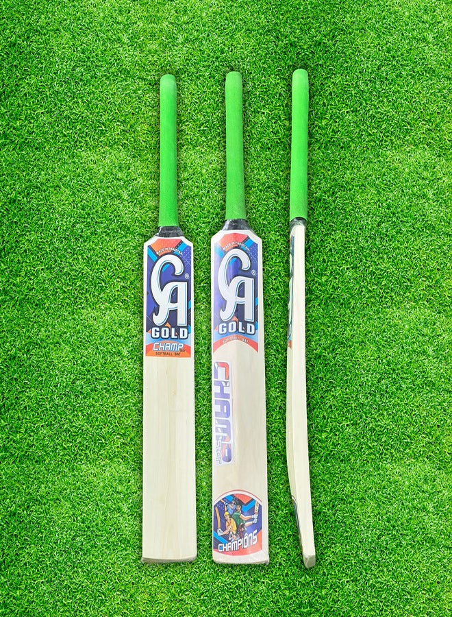 CA Gold Champ Poplar Willow Soft Tennis Ball Cricket Bat Junior Size 2 - Image 1