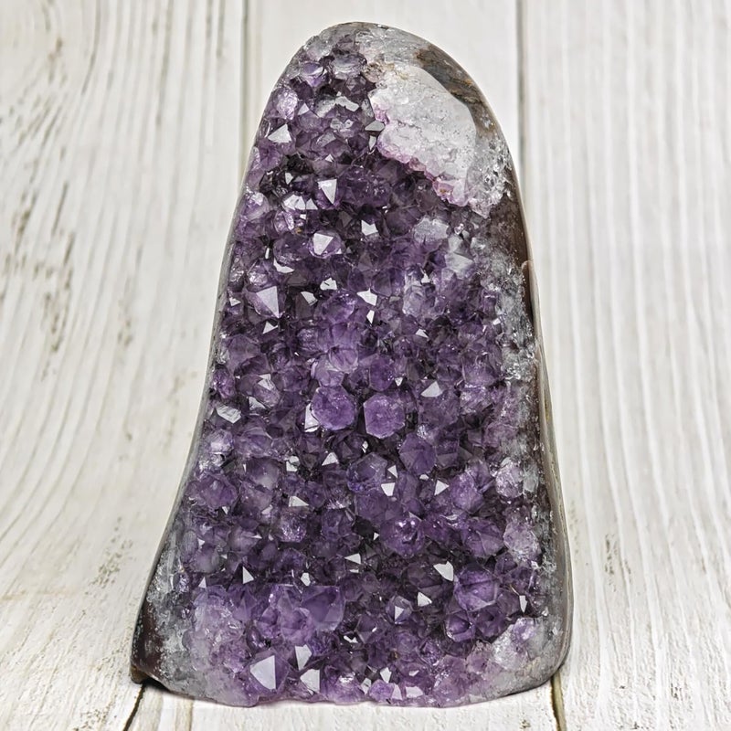 Plus Value Natural Amethyst Rock Cluster Clears Geopathic Stress Helps Improve Student Academic Performance Results Home Office Desk Decor Positivity Kids Bedroom Rakshabandhan Gifting 599grams - Image 1