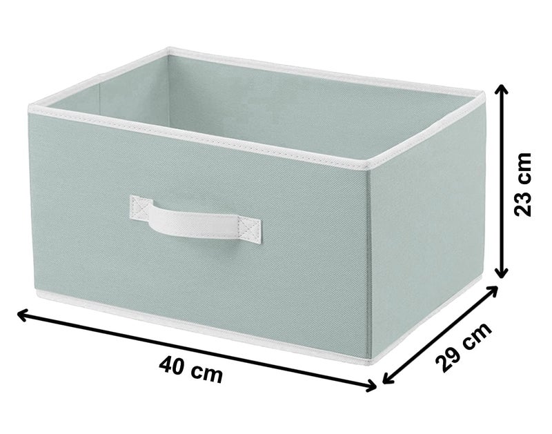 Justandkrafts Justandkrafts Drawer Storage Box Foldable Toys Organizer For Kids Closet Box With Pull Out HandleLingerie_ColarBoxQtyGreyPack Of 2  - Image 4
