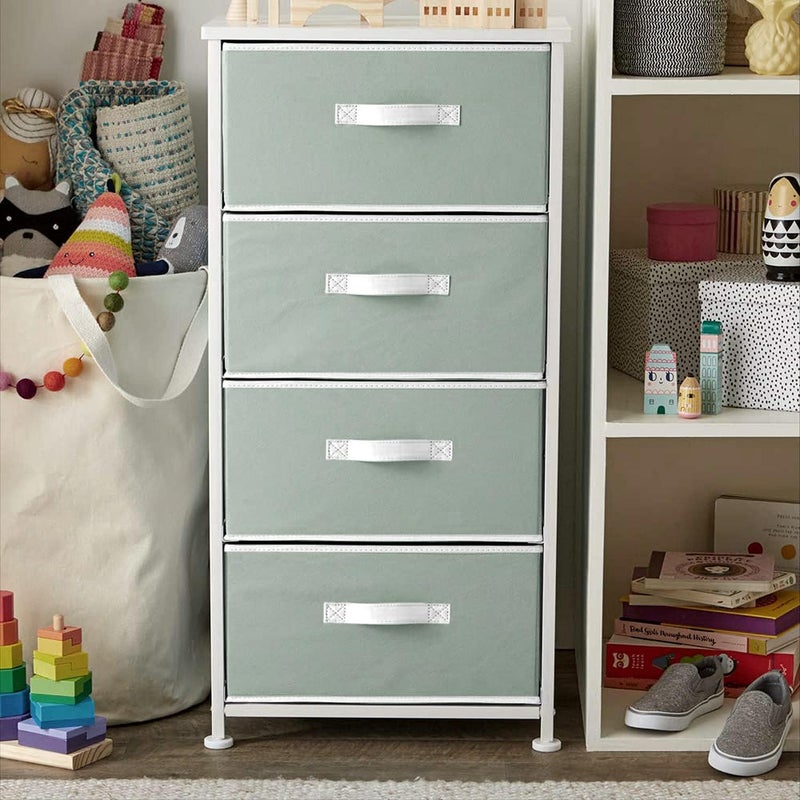 Justandkrafts Justandkrafts Drawer Storage Box Foldable Toys Organizer For Kids Closet Box With Pull Out HandleLingerie_ColarBoxQtyGreyPack Of 2  - Image 3